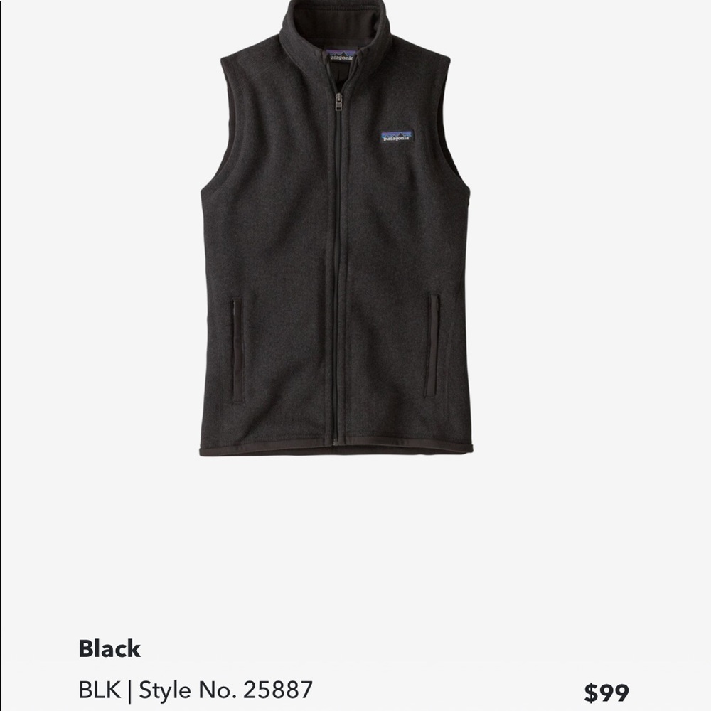 Women’s black Patagonia vest